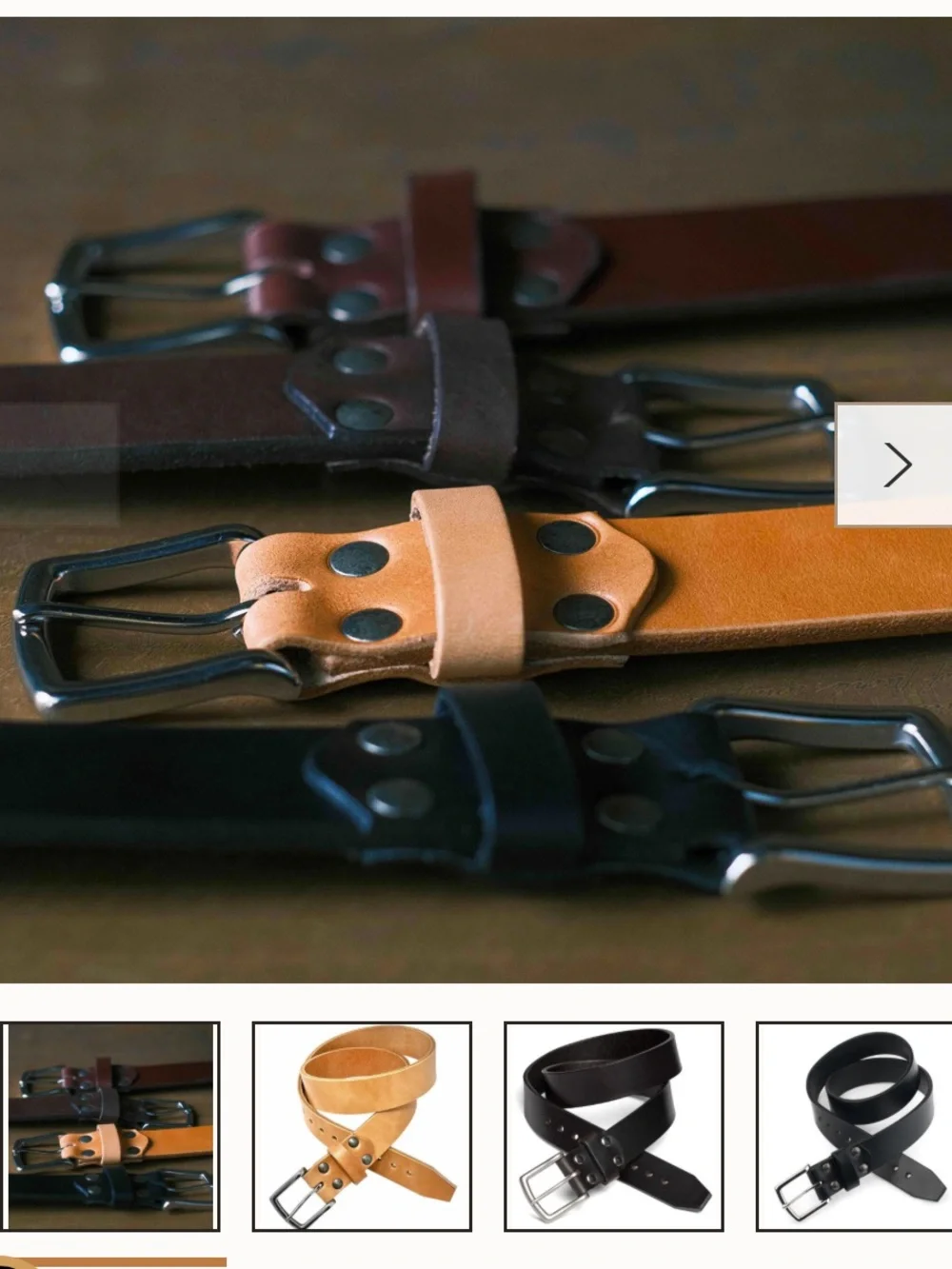 Saddleback Old Bull Leather Belt (32”, black)